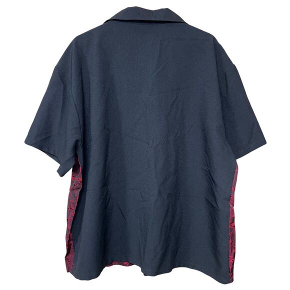 Vintage Nine Deep Clothing Cocktails Shiny Button Down *DImensions in Picture* - Picture 2 of 5